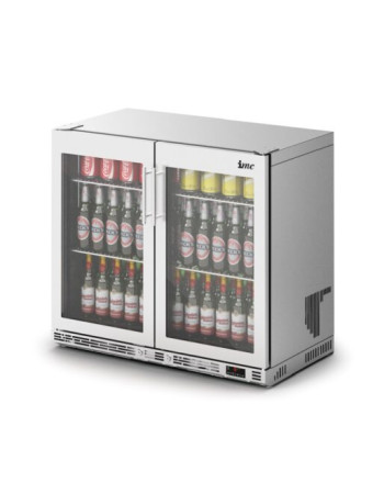 F76/272 - IMC Ventus V90 Bottle Cooler [Front Load] - Full Front Glass Door - Stainless Steel Frame - H 800 mm - W 900 mm - R290