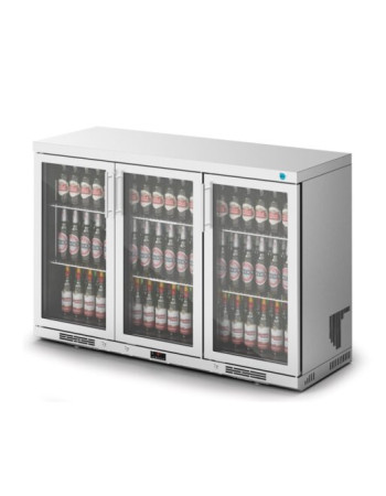 F76/350 - IMC Ventus V135 Bottle Cooler [Front Load] - Glass Door - Stainless Steel Frame - H 900 mm - W 1350 mm - R290