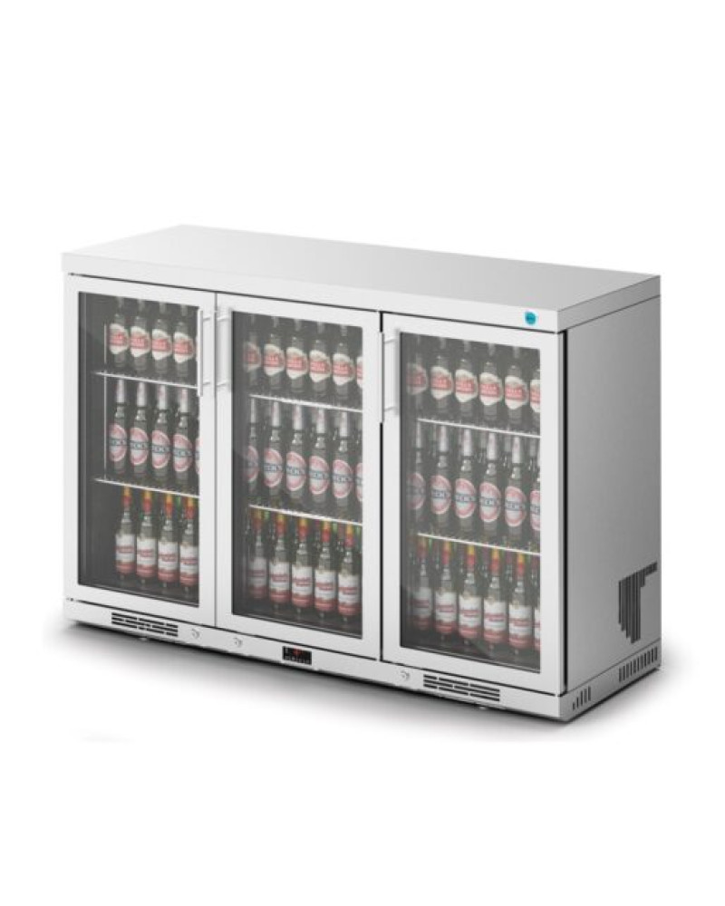 F76/350 - IMC Ventus V135 Bottle Cooler [Front Load] - Glass Door - Stainless Steel Frame - H 900 mm - W 1350 mm - R290