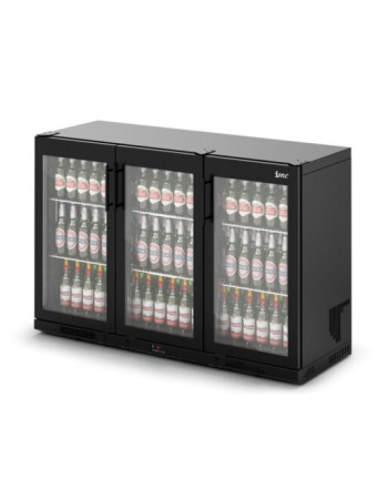 F76/370/B - IMC Ventus V135 Bottle Cooler [Front Load] - Full FrontGlass Door - Black Painted Frame - H 900 mm - W 1350 mm - R290