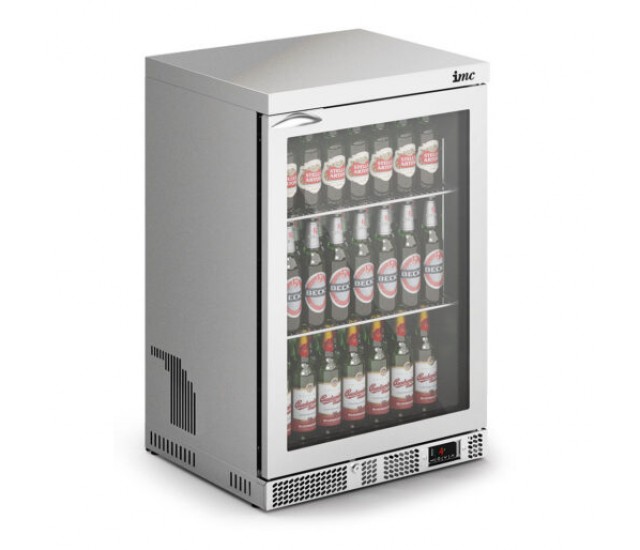 F77/114/SS - IMC Mistral M60 Bottle Cooler [Front Load] - High Ambient - Glass Door - Stainless Steel Frame - H 900 mm - W 600 mm - 0.437 kW