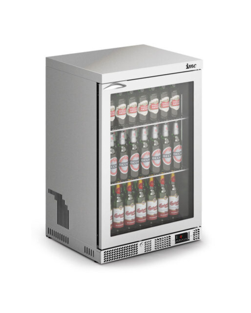 F77/114/SS - IMC Mistral M60 Bottle Cooler [Front Load] - High Ambient - Glass Door - Stainless Steel Frame - H 900 mm - W 600 mm - 0.437 kW