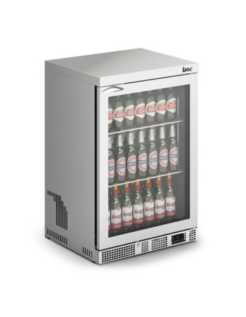 F77/150 - IMC Mistral M60 Bottle Cooler [Front Load] - Glass Door - Stainless Steel Frame - H 900 mm - W 600 mm - 0.225 kW