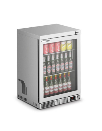 F77/151 - IMC Mistral M60 Bottle Cooler [Front Load] - Glass Door - Stainless Steel Frame - H 850 mm - W 600 mm - 0.225 kW