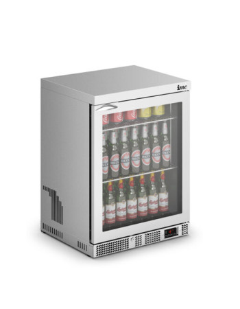 F77/152 - IMC Mistral M60 Bottle Cooler [Front Load] - Glass Door - Stainless Steel Frame - H 800 mm - W 600 mm - 0.225 kW