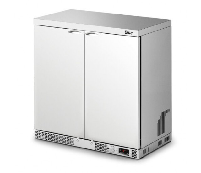 F77/233/SS - IMC Mistral M90 Bottle Cooler [Front Load] - High Ambient - Solid Stainless Steel Door - H 900 mm - W 900 mm - 0.354 kW