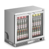 F77/252 - IMC Mistral M90 Bottle Cooler [Front Load] - Glass Door - Stainless Steel Frame - H 800 mm - W 900 mm - 0.232 kW