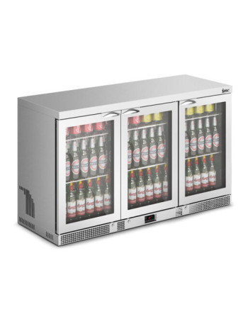 F77/352 - IMC Mistral M135 Bottle Cooler [Front Load] - Glass Door Door - Stainless Steel Frame - H 800 mm - W 1350 mm - 0.357 kW