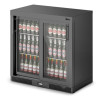 F77/700/BS - IMC Mistral M90 Bottle Cooler [Front Load] - Sliding Glass Doors - Black Painted Frame - H 900 mm - W 900 mm - 0.46 kW