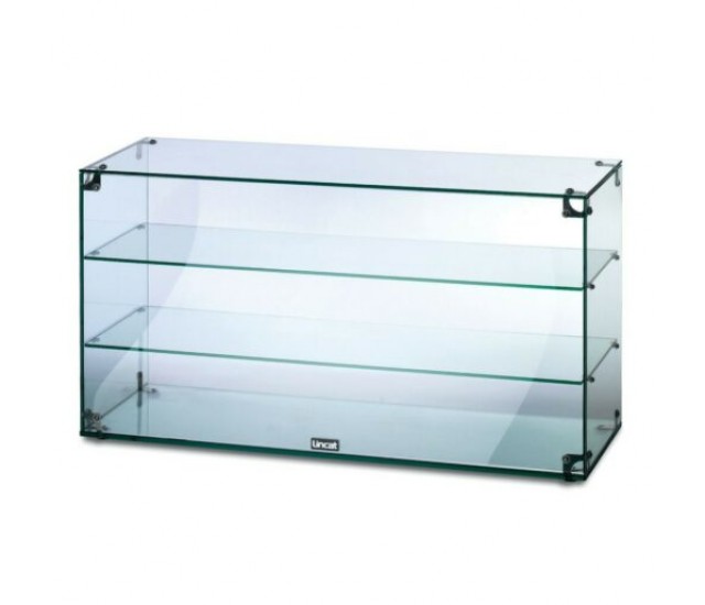GC39 - Lincat Seal Counter-top Glass Display Case - Open Back - W 907 mm