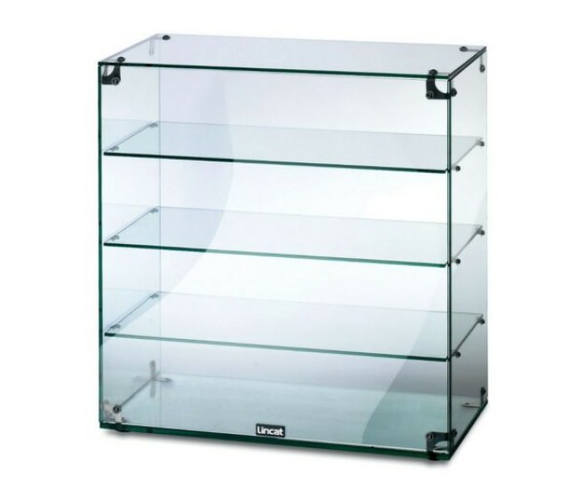 GC46 - Lincat Seal Counter-top Glass Display Case - Open Back - W 607 mm