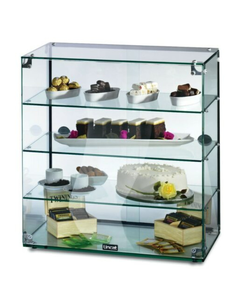 GC46D - Lincat Seal Counter-top Glass Display Case - Rear Sliding Doors - W 607 mm GC46D - Lincat Seal Counter-top Glass Display Case - Rear Sliding Doors - W 607 mm