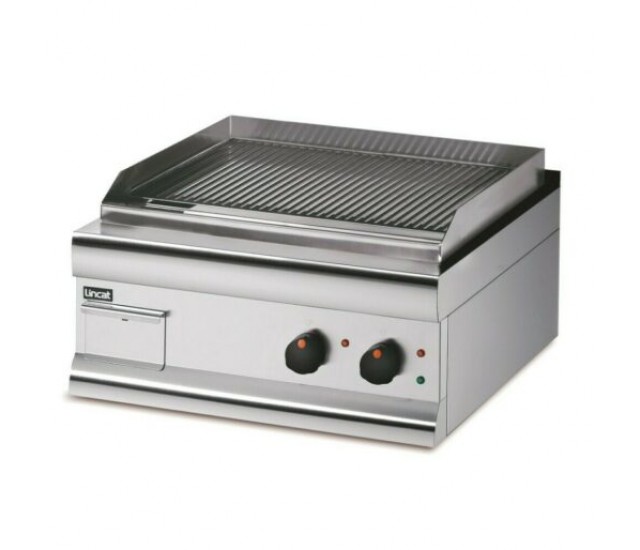GS6/TFR - Lincat Silverlink 600 Electric Counter-top Griddle - Twin Zone - Fully-Ribbed Plate - W 600 mm - 4.0 kW