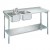 L884 R/H - Lincat Built-in Sink Unit - Double Sink - Right-Hand Drainer - W 1500 mm