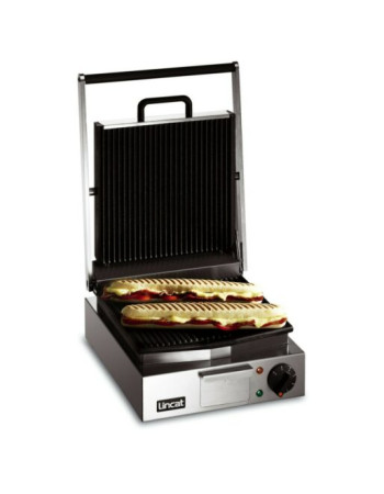 LPG - Lincat Lynx 400 Electric Counter-top Single Panini Grill - Ribbed Upper & Lower Plates - W 310 mm - 2.25 kW LPG - Lincat Lynx 400 Electric Counter-top Single Panini Grill - Ribbed Upper & Lower Plates - W 310 mm - 2.25 kW