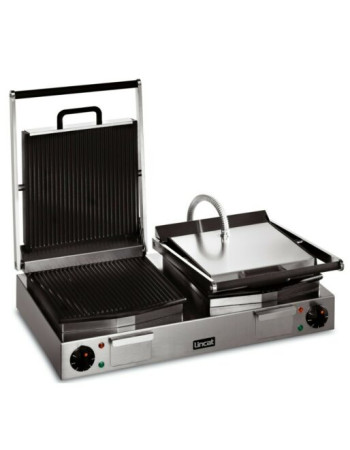 LPG2 - Lincat Lynx 400 Electric Counter-top Twin Panini Grill - Ribbed Upper & Lower Plates - W 623 mm - 4.5 kW LPG2 - Lincat Lynx 400 Electric Counter-top Twin Panini Grill - Ribbed Upper & Lower Plates - W 623 mm - 4.5 kW
