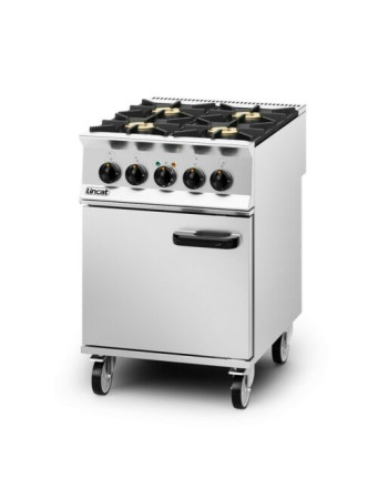 OD8006/N - Lincat Opus 800 Dual Fuel [Natural Gas] Free-standing Oven Range - 4 Burners - W 600 mm - 30.0 kW