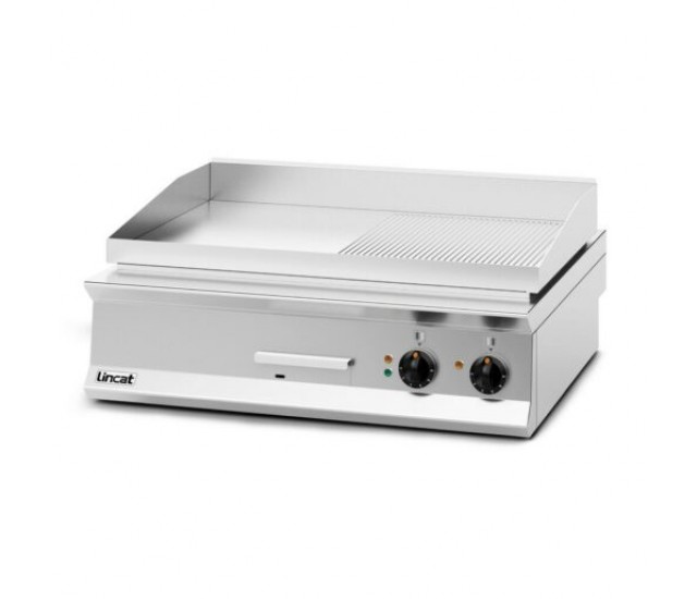 OE8206/R - Lincat Opus 800 Electric Counter-top Griddle - Ribbed Plate - W 900 mm - 12.0 kW
