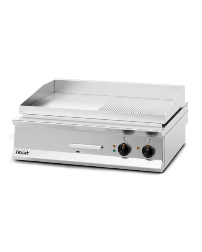 OE8206/R - Lincat Opus 800 Electric Counter-top Griddle - Ribbed Plate - W 900 mm - 12.0 kW