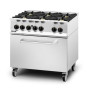 OG8002/N/DD - Lincat Opus 800 Natural Gas Free-standing Oven Range [Drop-Down Door] - 6 Burners - W 900 mm - 55.0 kW