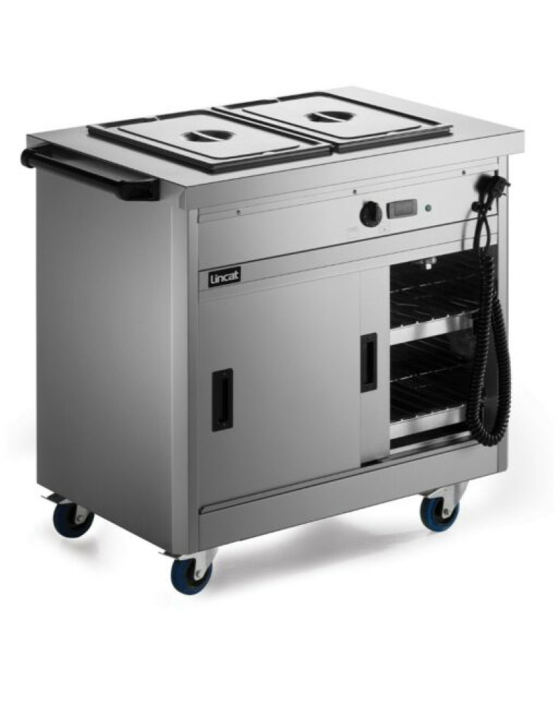 P6B2 - Lincat Panther 670 Series Free-standing Hot Cupboard - Bain Marie Top - 2GN - W 980 mm - 2.6 kW P6B2 - Lincat Panther 670 Series Free-standing Hot Cupboard - Bain Marie Top - 2GN - W 980 mm - 2.6 kW