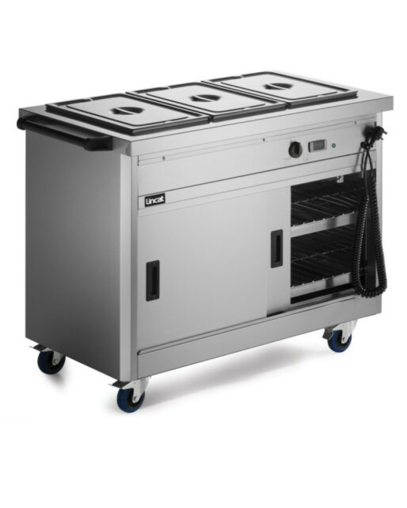 P6B3 - Lincat Panther 670 Series Free-standing Hot Cupboard - Bain Marie Top - 3GN - W 1205 mm - 2.8 kW P6B3 - Lincat Panther 670 Series Free-standing Hot Cupboard - Bain Marie Top - 3GN - W 1205 mm - 2.8 kW