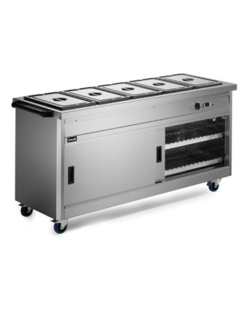 P6B5 - Lincat Panther 670 Series Free-standing Hot Cupboard - Bain Marie Top - 5GN - W 1855 mm - 5.2 kW P6B5 - Lincat Panther 670 Series Free-standing Hot Cupboard - Bain Marie Top - 5GN - W 1855 mm - 5.2 kW