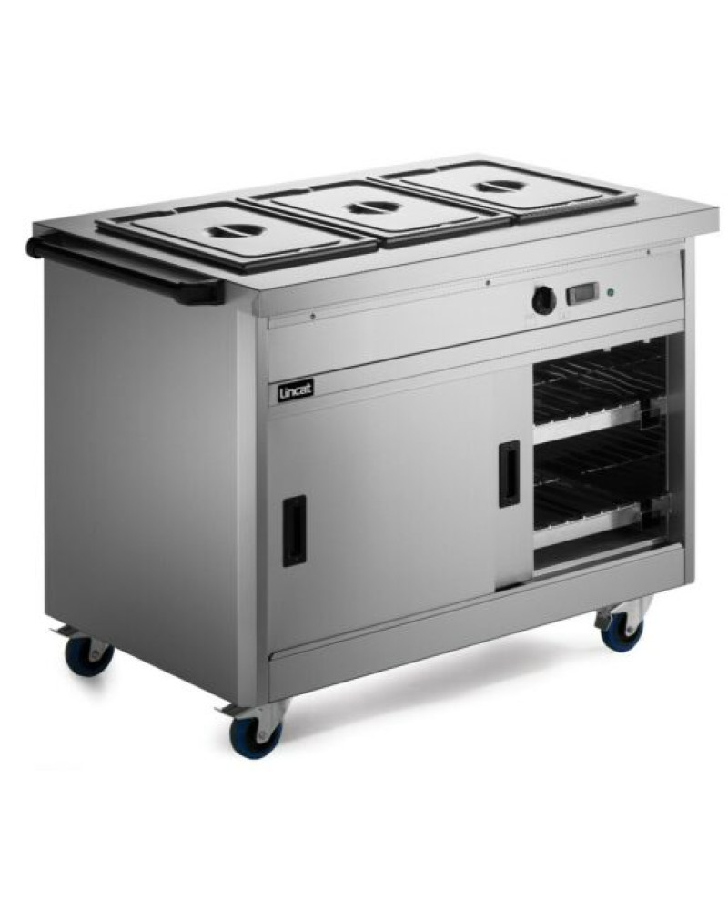 P8B3PT - Lincat Panther 800 Series Free-standing Hot Cupboard - Bain Marie Top - 3GN - W 1205 mm - 2.8 kW P8B3PT - Lincat Panther 800 Series Free-standing Hot Cupboard - Bain Marie Top - 3GN - W 1205 mm - 2.8 kW