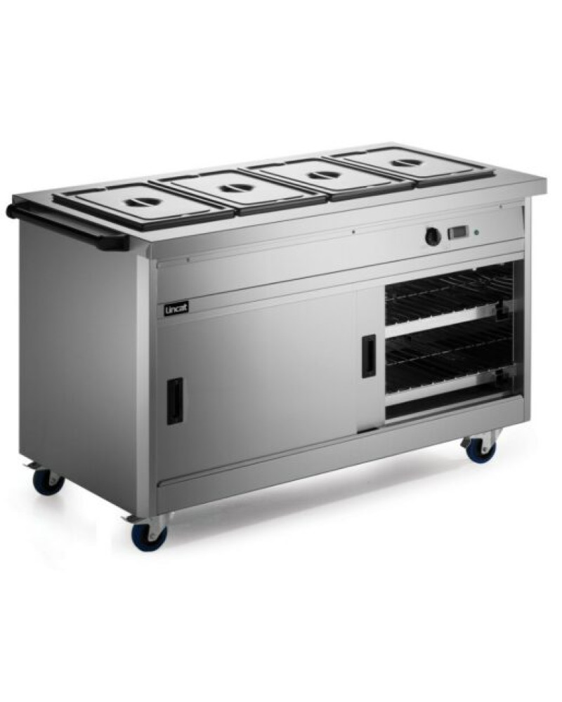 P8B4 - Lincat Panther 800 Series Free-standing Hot Cupboard - Bain Marie Top - 4GN - W 1530 mm - 4.9 kW P8B4 - Lincat Panther 800 Series Free-standing Hot Cupboard - Bain Marie Top - 4GN - W 1530 mm - 4.9 kW