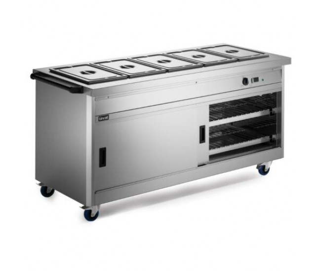 P8B5PT - Lincat Panther 800 Series Free-standing Hot Cupboard - Bain Marie Top - 5GN - W 1855 mm - 5.2 kW