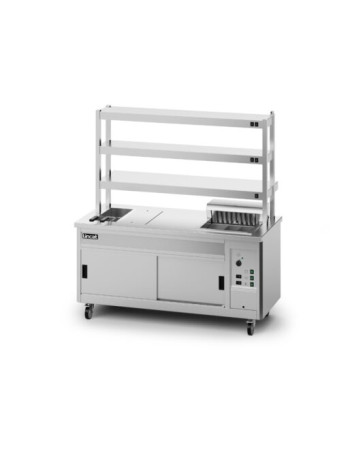 P8SP4PT - Lincat Panther SuperPass Series Free-standing Hot Cupboard - Bain Marie Top - W 1800 mm - 11.62 kW P8SP4PT - Lincat Panther SuperPass Series Free-standing Hot Cupboard - Bain Marie Top - W 1800 mm - 11.62 kW