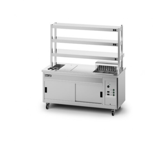 P8SP4PT - Lincat Panther SuperPass Series Free-standing Hot Cupboard - Bain Marie Top - W 1800 mm - 11.62 kW