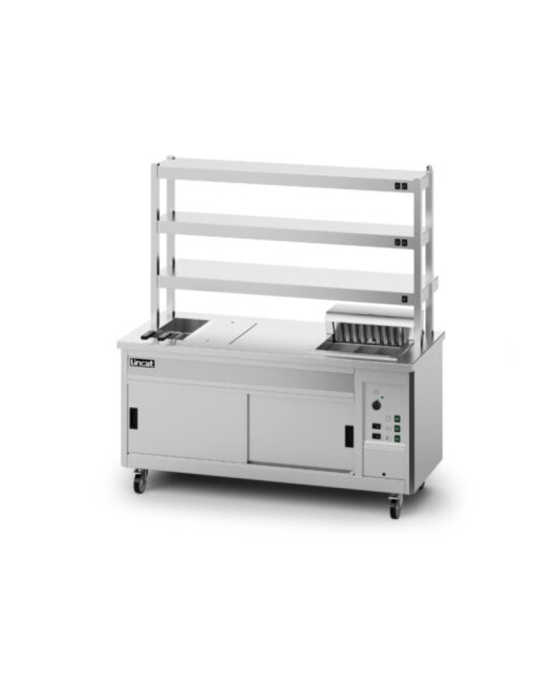 P8SP4PT - Lincat Panther SuperPass Series Free-standing Hot Cupboard - Bain Marie Top - W 1800 mm - 11.62 kW P8SP4PT - Lincat Panther SuperPass Series Free-standing Hot Cupboard - Bain Marie Top - W 1800 mm - 11.62 kW