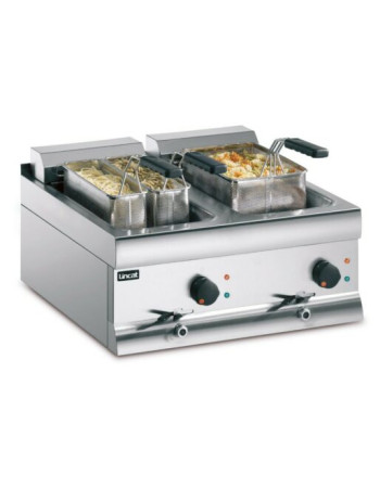 PB66 - Lincat Silverlink 600 Electric Counter-top Pasta Cooker - Twin Tank - W 600 mm - 2 x 3.0 kW