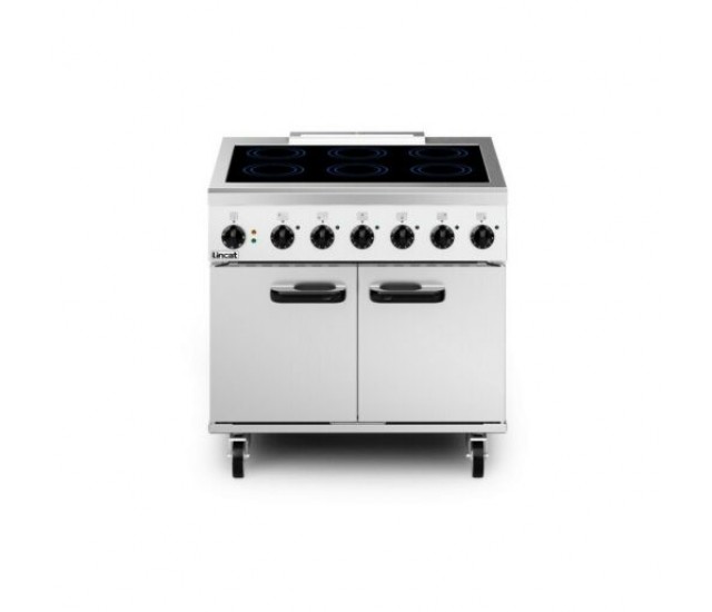 PHER01 - Lincat Phoenix Electric Free-standing Induction Oven Range - 6-Zone - W 900 mm - 17.1 kW [3-Phase]