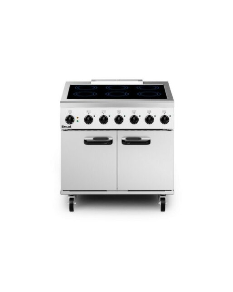 PHER01/SPH - Lincat Phoenix Electric Free-standing Induction Oven Range - 6-Zone - W 900 mm - 13.0 kW [1-Phase]