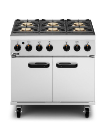 PHGR01/N - Lincat Phoenix Natural Gas Free-standing Oven Range - 6-Zone - W 900 mm - 46.0 kW