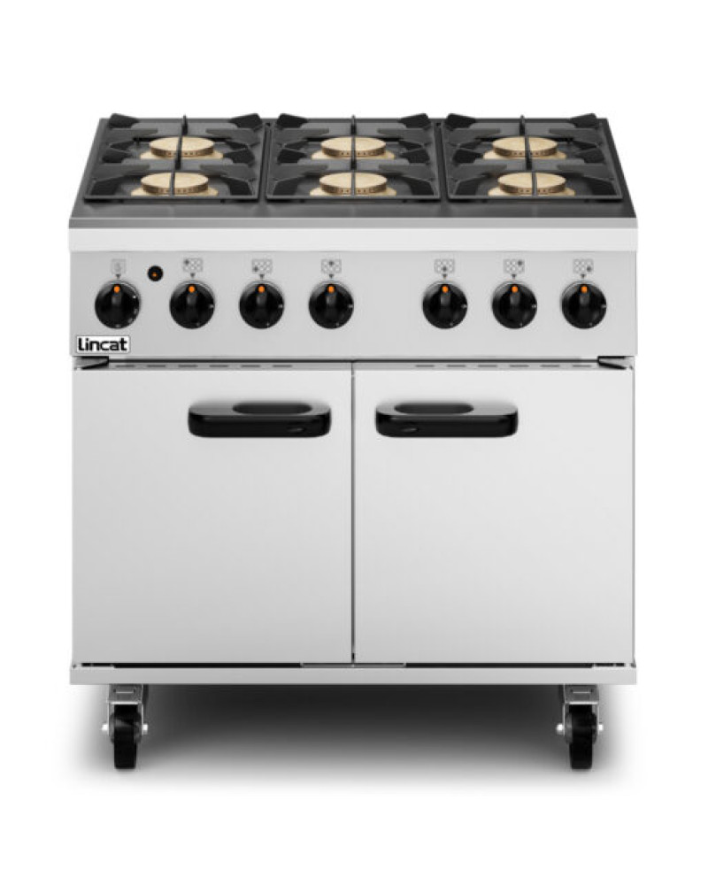 PHGR01/N - Lincat Phoenix Natural Gas Free-standing Oven Range - 6-Zone - W 900 mm - 46.0 kW PHGR01/N - Lincat Phoenix Natural Gas Free-standing Oven Range - 6-Zone - W 900 mm - 46.0 kW