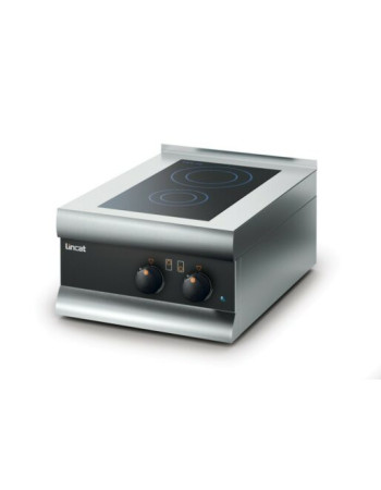 SLI21 - Lincat Silverlink 600 Electric Counter-top Induction Hob - 2 Zones - W 450 mm - 3.0 kW SLI21 - Lincat Silverlink 600 Electric Counter-top Induction Hob - 2 Zones - W 450 mm - 3.0 kW