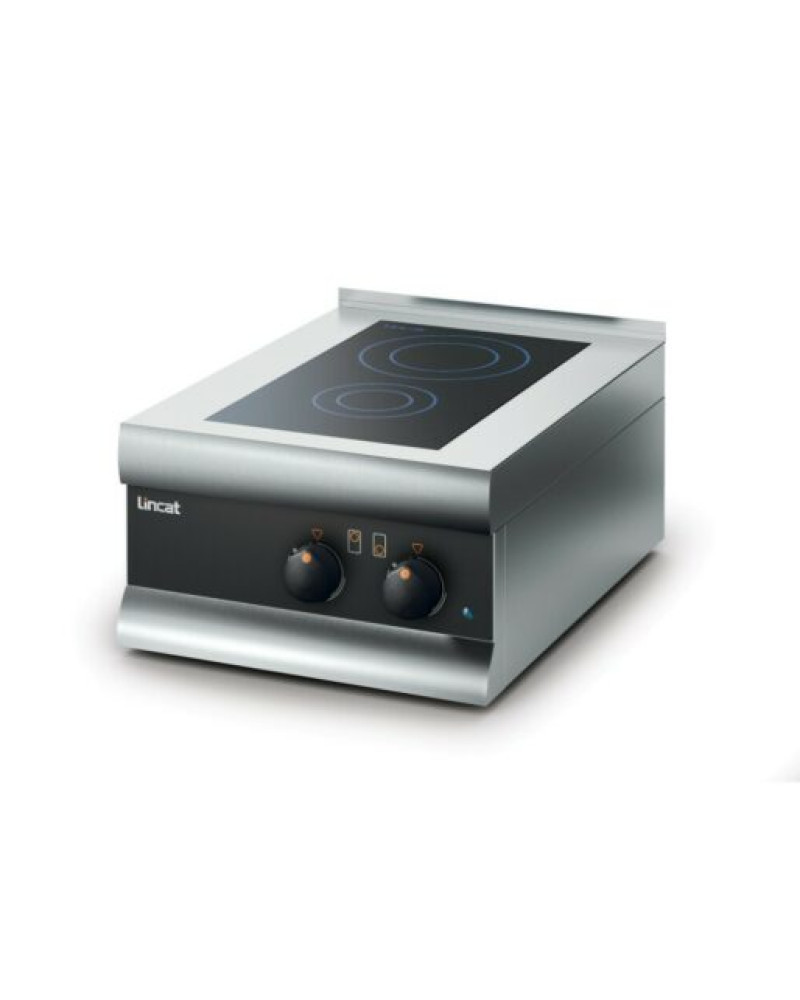 SLI21 - Lincat Silverlink 600 Electric Counter-top Induction Hob - 2 Zones - W 450 mm - 3.0 kW SLI21 - Lincat Silverlink 600 Electric Counter-top Induction Hob - 2 Zones - W 450 mm - 3.0 kW