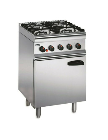 SLR6C/N - Lincat Silverlink 600 Natural Gas Free-standing Oven Range - Castors at Rear - 4 Burners - W 600 mm - 23.8 kW SLR6C/N - Lincat Silverlink 600 Natural Gas Free-standing Oven Range - Castors at Rear - 4 Burners - W 600 mm - 23.8 kW