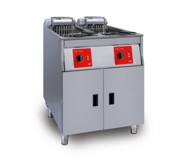 SL622H32N0 - FriFri Super Easy 622 Electric Free-standing Twin Tank Fryer without Filtration - 2 Baskets - W 600 mm - 2 x 15.0 kW