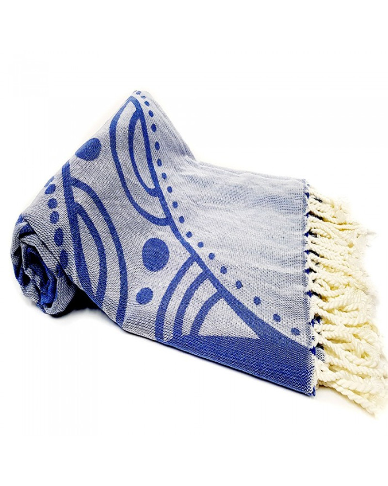 Purplestars Spa Massage Towel Traditional Hammam Towel Beach JACQUARD LADY-JEANBLUE