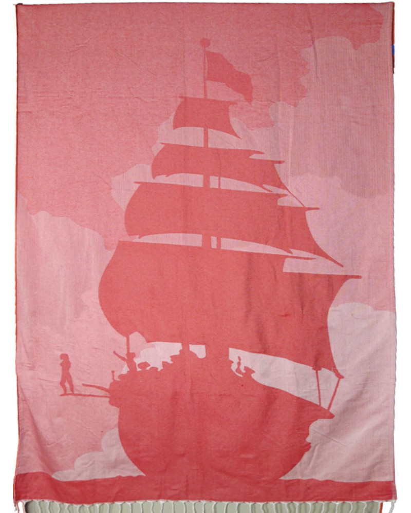 Purplestars Spa Massage Towel Traditional Hammam Towel Beach JACQUARD YATCH-RED Purplestars Spa Massage Towel Traditional Hammam Towel Beach JACQUARD YATCH-RED