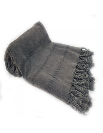 Purplestars Spa Massage Towel Traditional Hammam Towel Beach STONE WASHED- GREY Purplestars Spa Massage Towel Traditional Hammam Towel Beach STONE WASHED- GREY