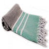 Purplestars Spa Massage Towel Traditional Hammam Towel Beach TULIPA-LIGHT GREY-MINT