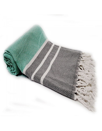 Purplestars Spa Massage Towel Traditional Hammam Towel Beach TULIPA-MINT-DARK GREY Purplestars Spa Massage Towel Traditional Hammam Towel Beach TULIPA-MINT-DARK GREY
