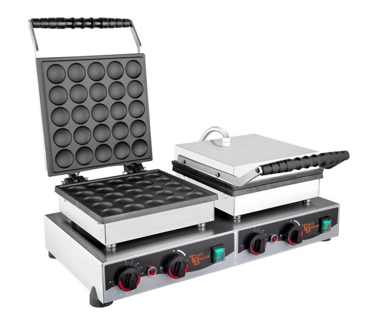 Bubble Waffle Maker Double 230V NonStick Waffle Machine