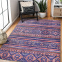 Loomx Machine Washable Area Rug - Traditional Turkish Design, Stain-Resistant, Non-Slip, Pet-Friendly, Flat-Woven, 80% Chenille Polyester, Available in Multiple Sizes for Kitchen, Bedroom, Living Room, and Hallway Loomx Machine Washable Area Rug - Traditional Turkish Design, Stain-Resistant, Non-Slip, Pet-Friendly, Flat-Woven, 80% Chenille Polyester, Available in Multiple Sizes for Kitchen, Bedroom, Living Room, and Hallway