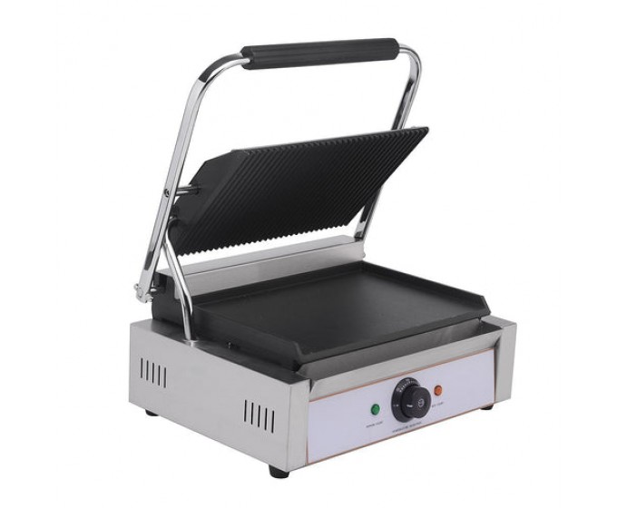 Commercial Tabletop Griddle 70 CM GAS Smooth Half Ribbed